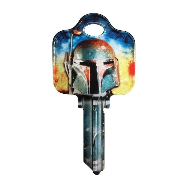 Hillman Star Wars Boba Fett House/Padlock Key Blank 68 SC1 Single For Schlage Locks, PK5 94863 - main